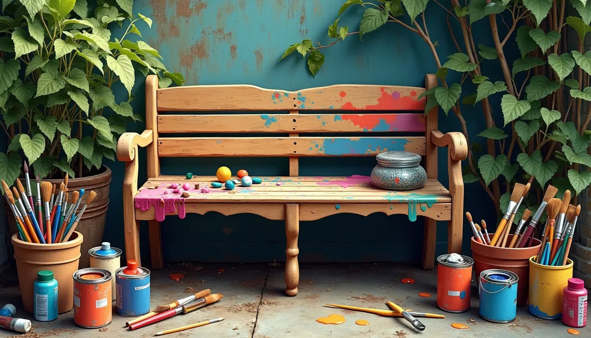How to Paint a Wooden Bench Scanica US