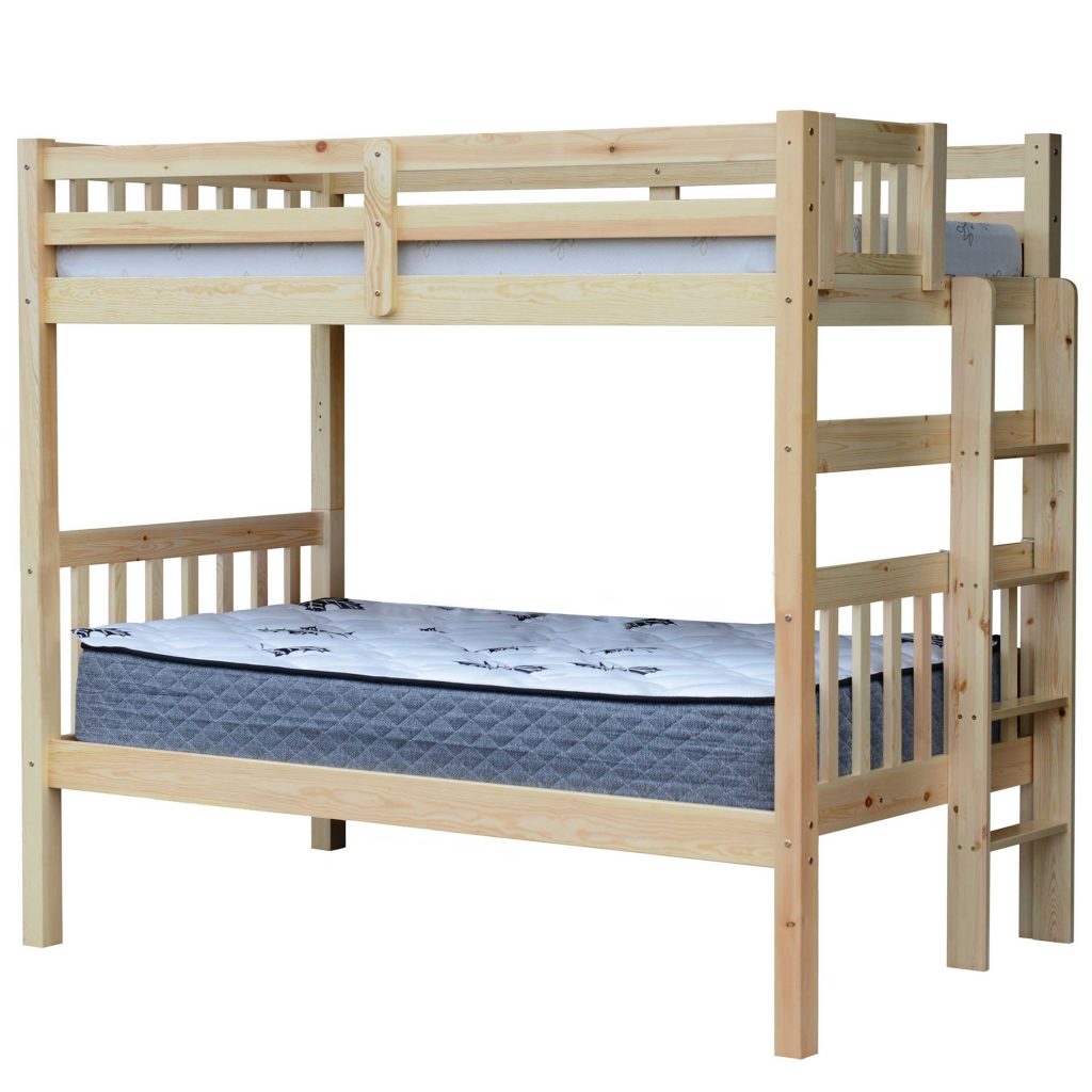 Tampa Twin over Twin Bunk Bed End Ladder Natural Scanica US
