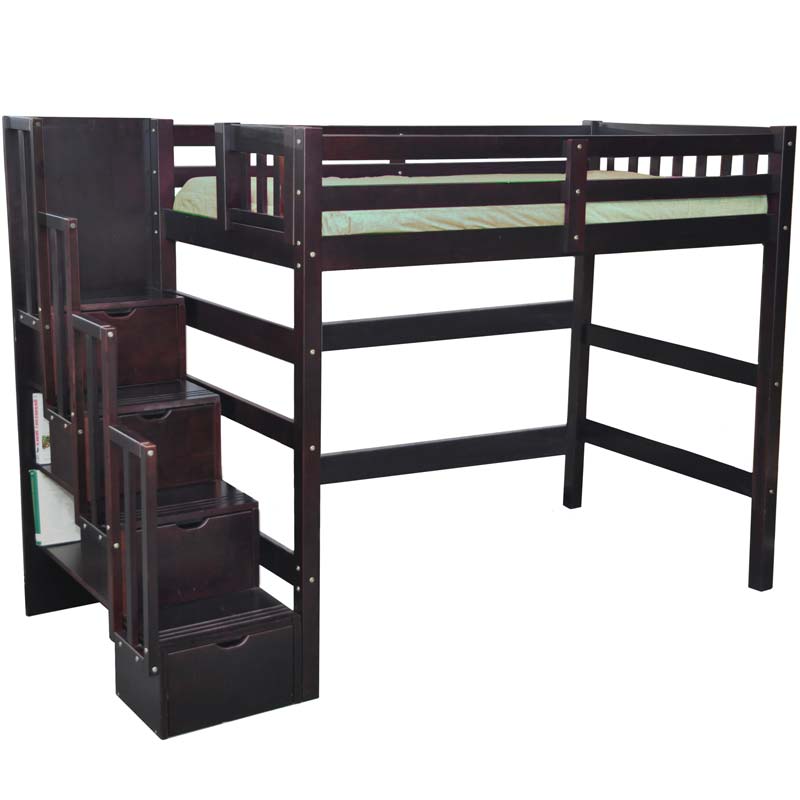 Stairway High Loft Beds Quality Kids Bunk Beds Staircase Loft Bed