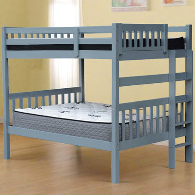 Bunk Bed End Ladder Full over Full Grey