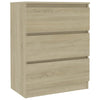 vidaXL Sideboard Cabinet with Drawers Storage Side Cabinet Engineered Wood-9