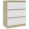vidaXL Sideboard Cabinet with Drawers Storage Side Cabinet Engineered Wood-1