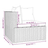 vidaXL 9 Piece Patio Lounge Set with Cushions Black Poly Rattan-3
