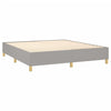 vidaXL Box Spring Bed with Mattress Light Gray 72