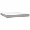 vidaXL Box Spring Bed with Mattress Light Gray 72