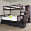 Bunk Bed Staircase Twin over Full Espresso