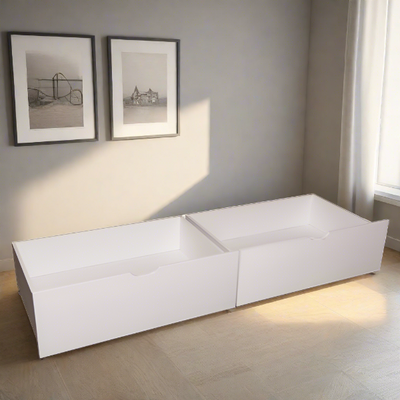 Under Bed Storage Drawers White