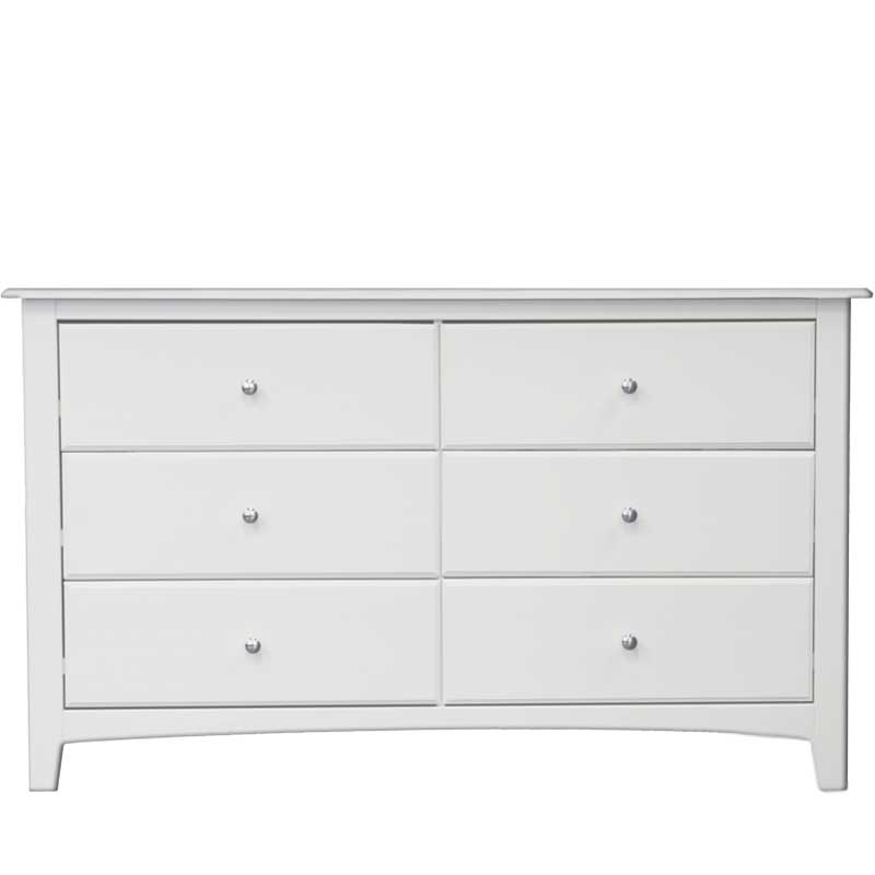 Solid Wood Six Drawer Dresser Natural Solid Wood Six Drawer Dresser Natural