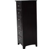 Solid Wood Tall Chest of Drawers Espresso