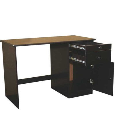 Solid Wood Soft Close Drawers Desk Espresso