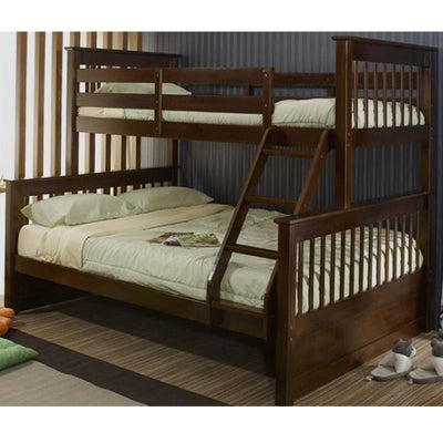 Bunk Bed Twin over Full with Storage or Trundle Espresso