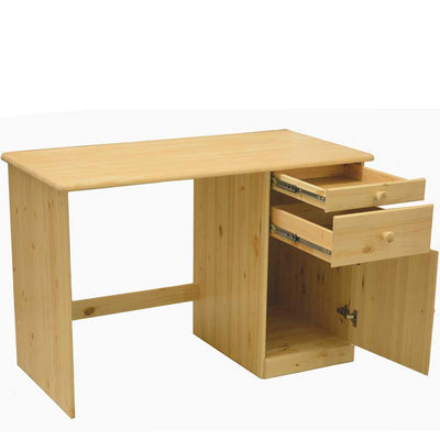 Solid Wood Soft Close Drawers Desk Natural