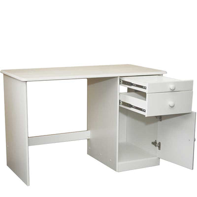 Solid Wood Soft Close Drawers Desk White