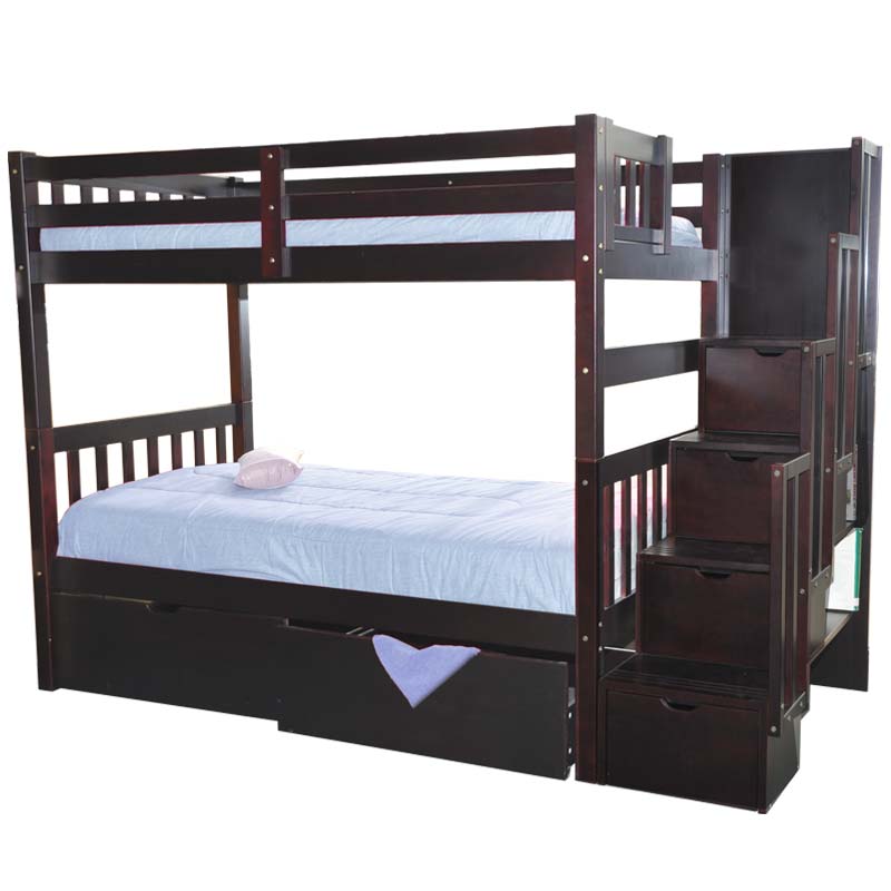 Shop Twin Stairway Bunk Bed Kids Bunk Beds Loft Beds with